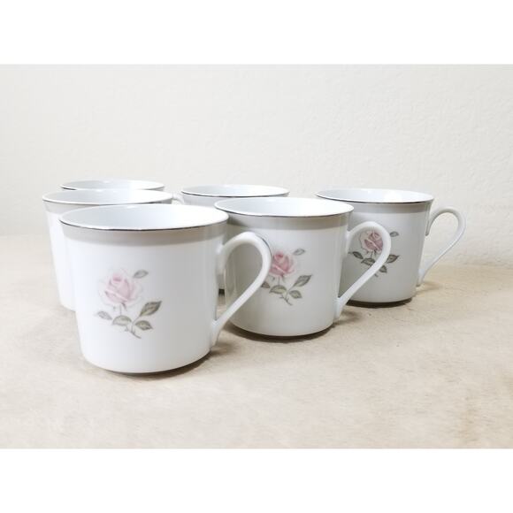 Bristol Tea Cup Spring Memory Fine China Japan Vintage Collectible Set of 6 - Picture 3 of 12